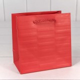 Пакет подарочный "Престиж" красный, серый (OM300342F)