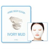 Маска для лица тканевая глиняная A'PIEU Pore Deep Clear Ivory Mud Mask