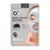 Маска пузырьковая с древесным углем COS.W O2 Bubble Charcoal Black Mask 20 гр