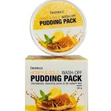 Смываемая маска-пудинг с медом и золотом DEOPROCE Honey & Gold Wash-Off Pudding Pack 110 гр