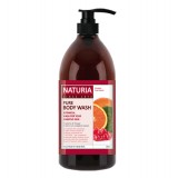 Гель для душа апельсин/клюква EVAS Naturia Pure Body Wash Cranberry & Orange 750 мл