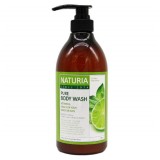 Гель для душа мята/лайм EVAS Naturia Pure Body Wash Wild Mint & Lime 750 мл