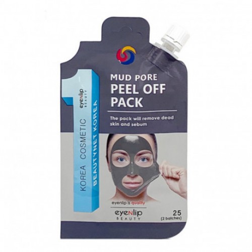 Маска-пленка очищающая Eyenlip Mud Pore Peel Off Pack 25 гр