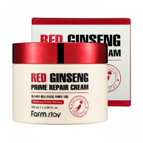 Восстанавливающий крем с красным женьшенем FARMSTAY Red Ginseng Prime Repair Cream 100 мл
