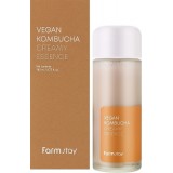 Двухфазная веганская крем-эссенция с чаем комбуча FARMSTAY Vegan Kombucha Creamy Essence 140 мл