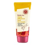 Улиточный солнцезащитный крем FarmStay Visible Difference Snail Sun Cream SPF50+ / PA+++ 70 гр