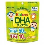 Витамины для детей со вкусом банана с Омегой 3 ITOH Kids Hug DHA 60 таблеток