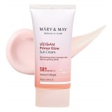 Солнцезащитный крем-праймер для сияния кожи Mary&May Vegan Primer Glow Sun Cream SPF50+ PA++++50мл