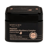 Набор антиоксидантных масок с идебеноном Mary&May Premium Idebenone Blackberry Complex Essence Mask 20 шт