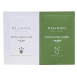 Двухступенчатые очищающие полоски для носа Mary&May Daily Safe Black Head Clear Nose Mask 2*3,5гр