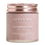 Глиняная маска для глубокого увлажнения Mary&May Rose Hyaluronic Hydra Wash off Pack 125 гр