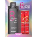 Набор для восстановления волос с кератином и коллагеном MASIL Salon Hair Set 350мл + 8мл*2
