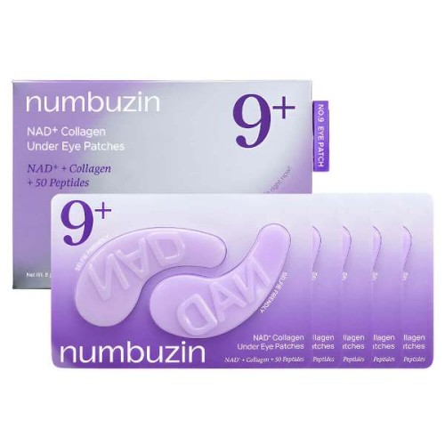 Лифтинг-патчи для век с коллагеном и пептидами Numbuzin No.9 NAD+ Collagen Under Eye Patches 8 гр
