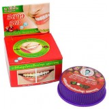 Тайская травяная зубная паста с экстрактом мангостина ISME Rasyan Herbal Clove & Mangosteen Peel Toothpaste (шайба) 25 гр