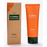 Очищающая пенка для лица на основе органической моркови Ottie Vegan Beta-Carrot Foam Cleanser 100 мл