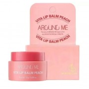 Бальзам для губ витаминный с экстрактом персика Welcos Around Me Vita Lip Balm Peach 15 гр