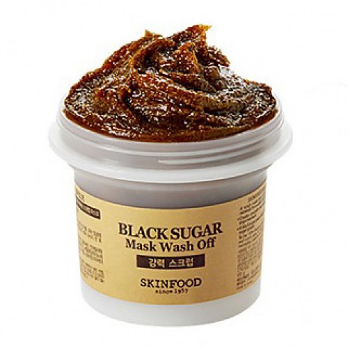 Очищающая маска-скраб с черным сахаром SkinFood Black Sugar Mask Wash Off Очищающая маска-скраб с черным сахаром SkinFood Black Sugar Mask Wash Off