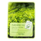 Маска успокаивающая с экстрактом зеленого чая TONY MOLY Pureness 100 Green Tea Mask Sheet 21 мл