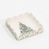 Коробка для кондитерских изделий с PVC крышкой «Елка» (7855026) 15 х 15 х 3 см