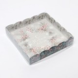 Коробка для кондитерских изделий с PVC крышкой «Венок» (6930822) 15 x 15 x 3 см