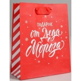 Пакет ламинированный вертикальный «Подарок от Деда Мороза» (4843278) 12 х 15 х 5.5