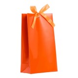 Пакет подарочный с лентой «Красный» 13 х 23 х 7 см