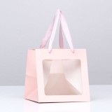 Пакет подарочный куб с окном 15*15*15 (20026/2)