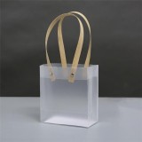 Пакет прозрачный подарочный из ПВХ маленький 16*14*7 см